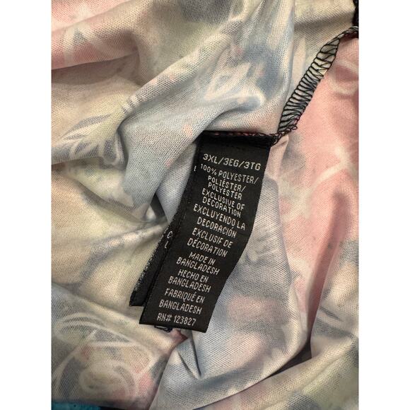 Fresh Prints of Bel Air Men's Tye Dye Graffiti Print T-Shirt Size 3XL Multicolor - Picture 4 of 5